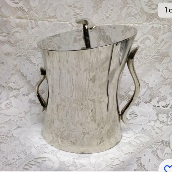 Vintage Towle Silver-plated 3pc Ice Bucket with Lid and Insert  9in x 7.5in x5in - Picture 1 of 9